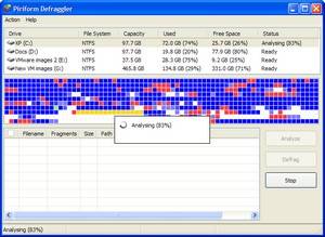 Piriform Defraggler makes short work of defragging